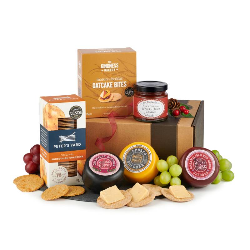 The Cheese and Nibbles Trio Hamper