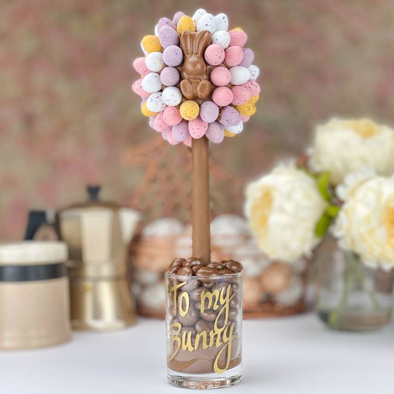 Mini Eggs and Malteser Bunny Tree