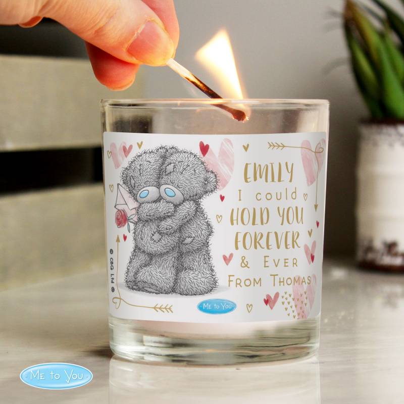 Personalised Me To You Hold You Forever Jar Candle