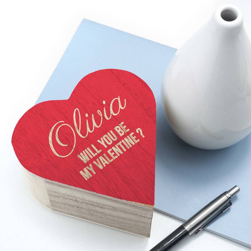 Personalised Valentines Trinket Box